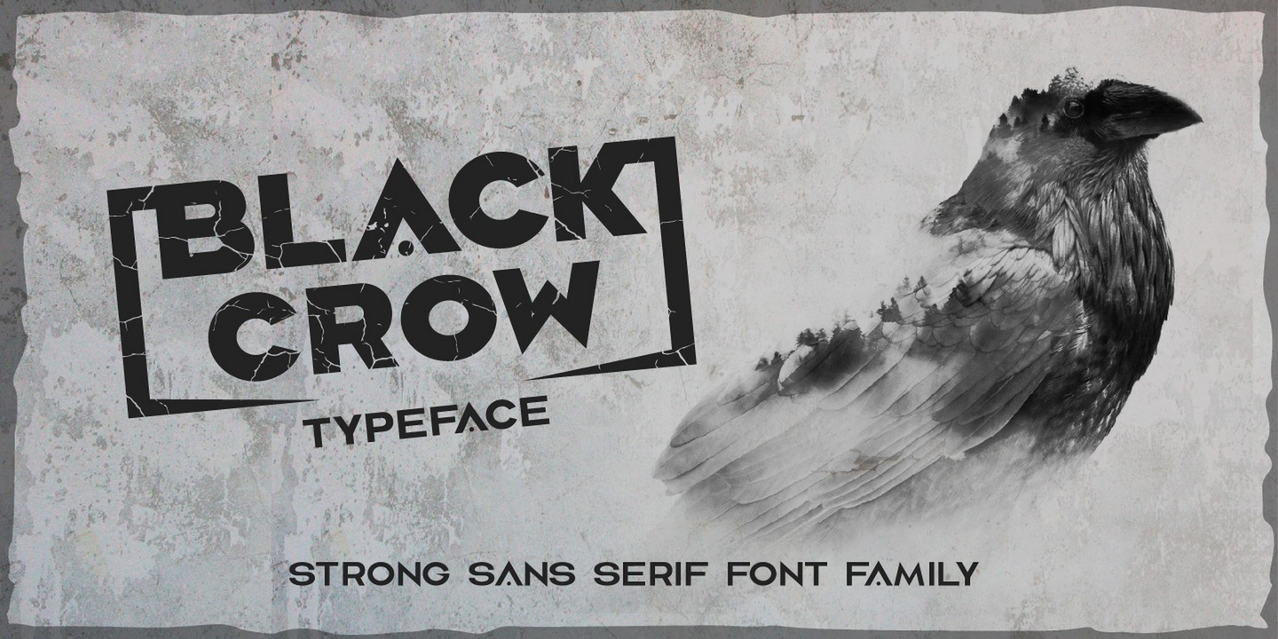 Example font Black Crow #1